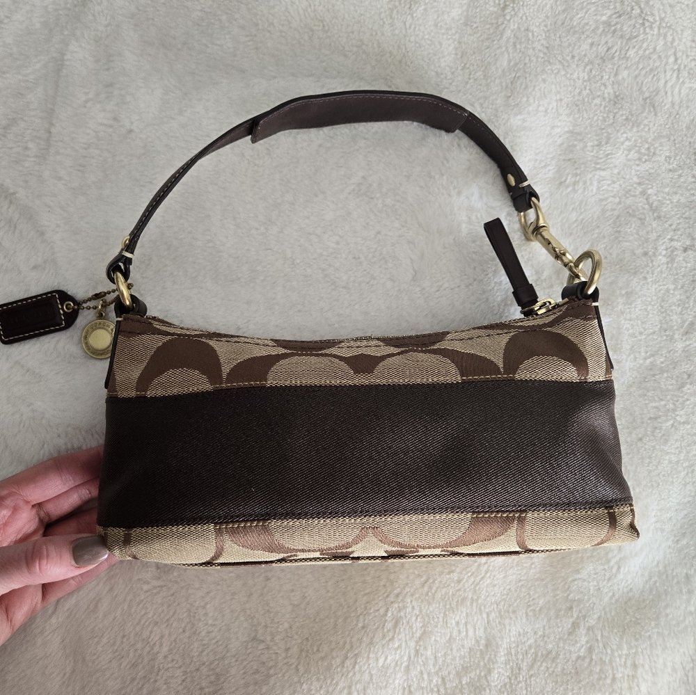Vintage Coach Signature Small Hobo